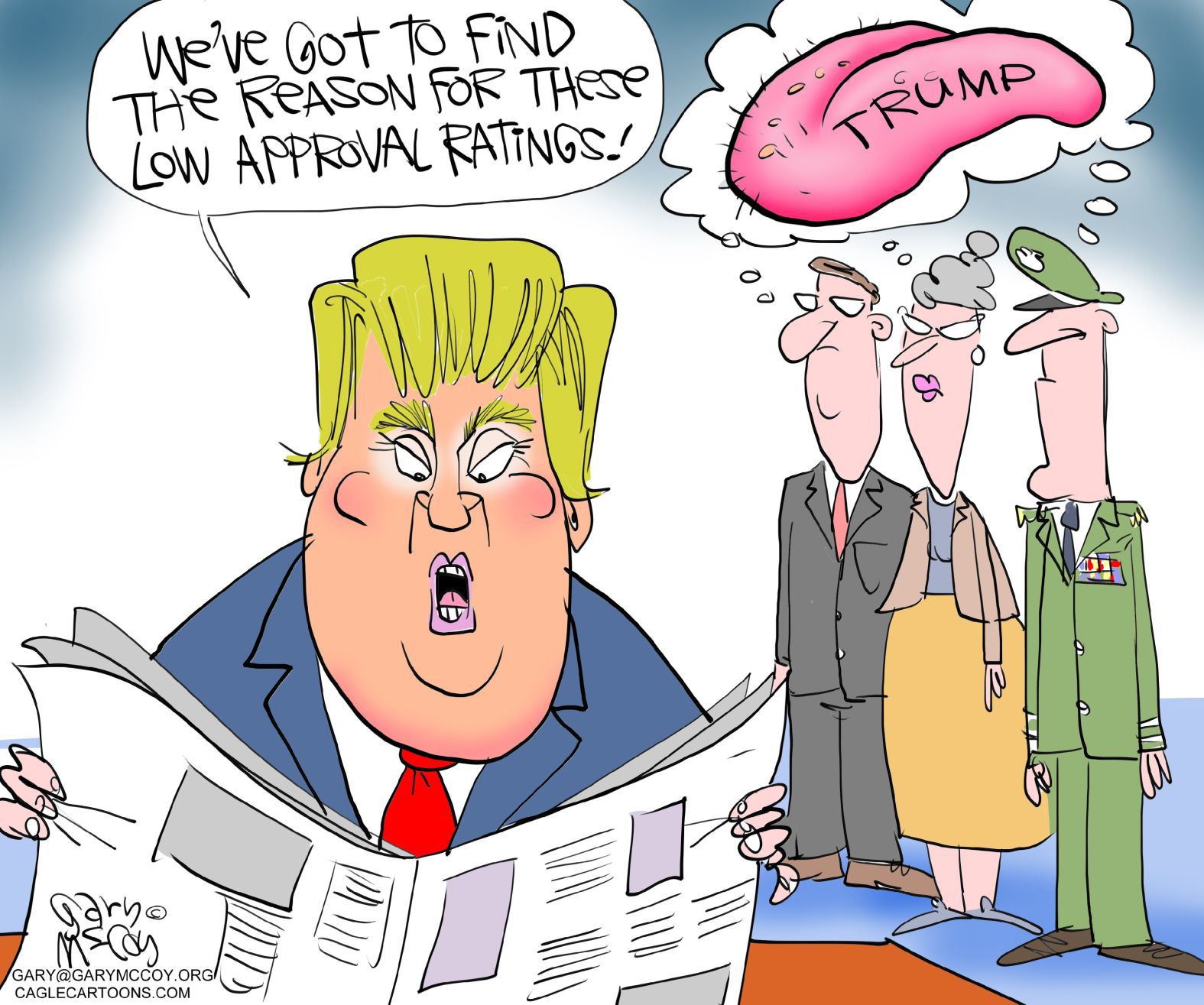 Trump's Tongue by Gary McCoy, Cagle Cartoons